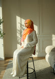 100% Modal Hijab – Afghanistan Tulips At Dusk Print | Basma Scarves