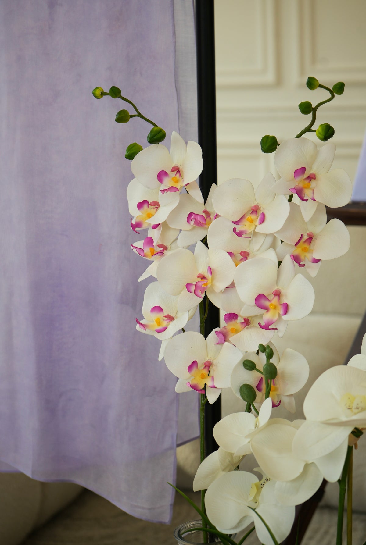 100% Modal Hijab – Indonesian Moon Orchid Print | Basma Scarves