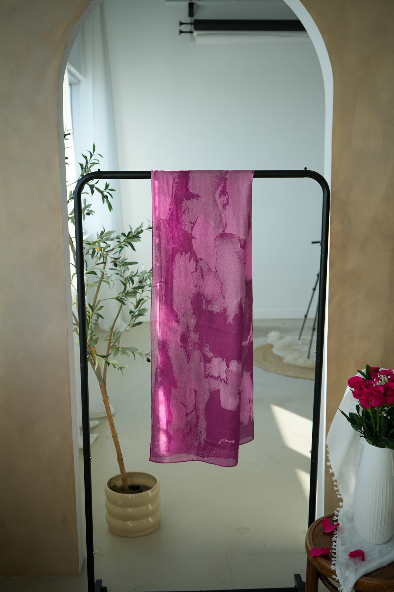 Morocco Damask Rose 100% Modal Hijab