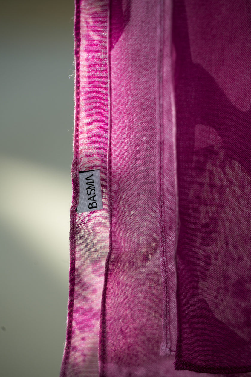 Morocco Damask Rose 100% Modal Hijab