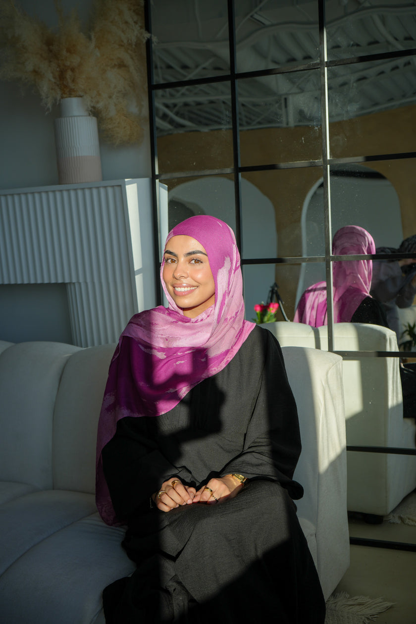 Morocco Damask Rose 100% Modal Hijab