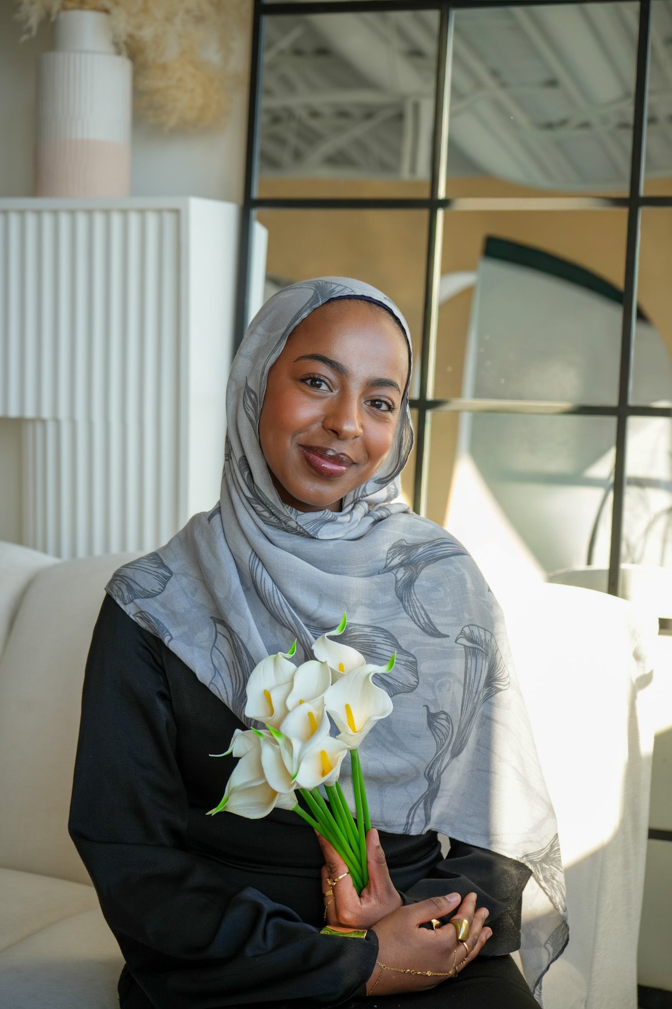 Ethiopia Calla Lily 100% Modal Hijab