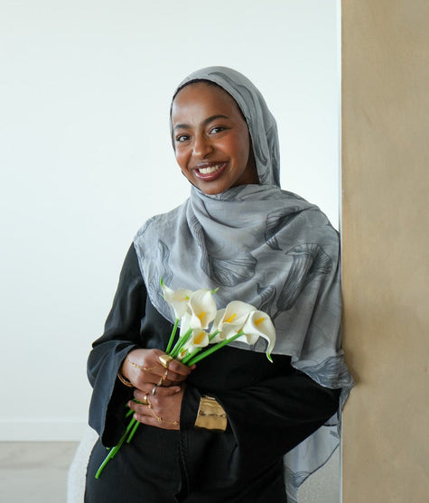 Ethiopia Calla Lily 100% Modal Hijab