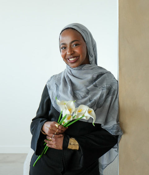 Ethiopia Calla Lily 100% Modal Hijab