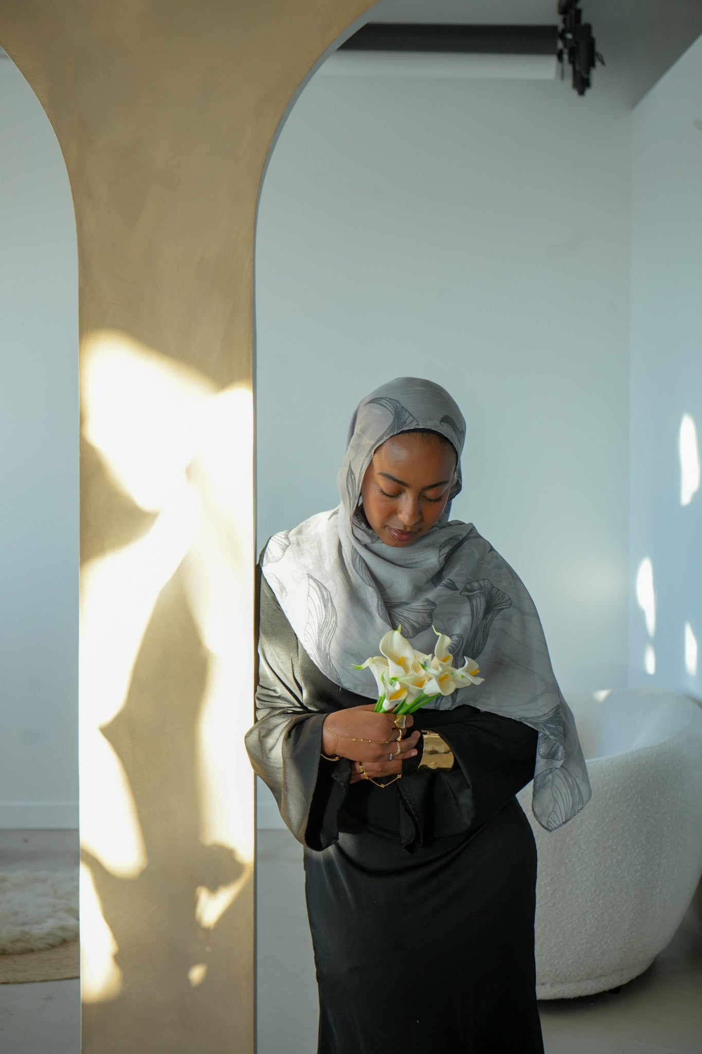 Ethiopia Calla Lily 100% Modal Hijab