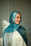 100% Modal Hijab – Egyptian Lily of The Nile Print V2 | Basma Scarves