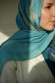 100% Modal Hijab – Egyptian Lily of The Nile Print V2 | Basma Scarves