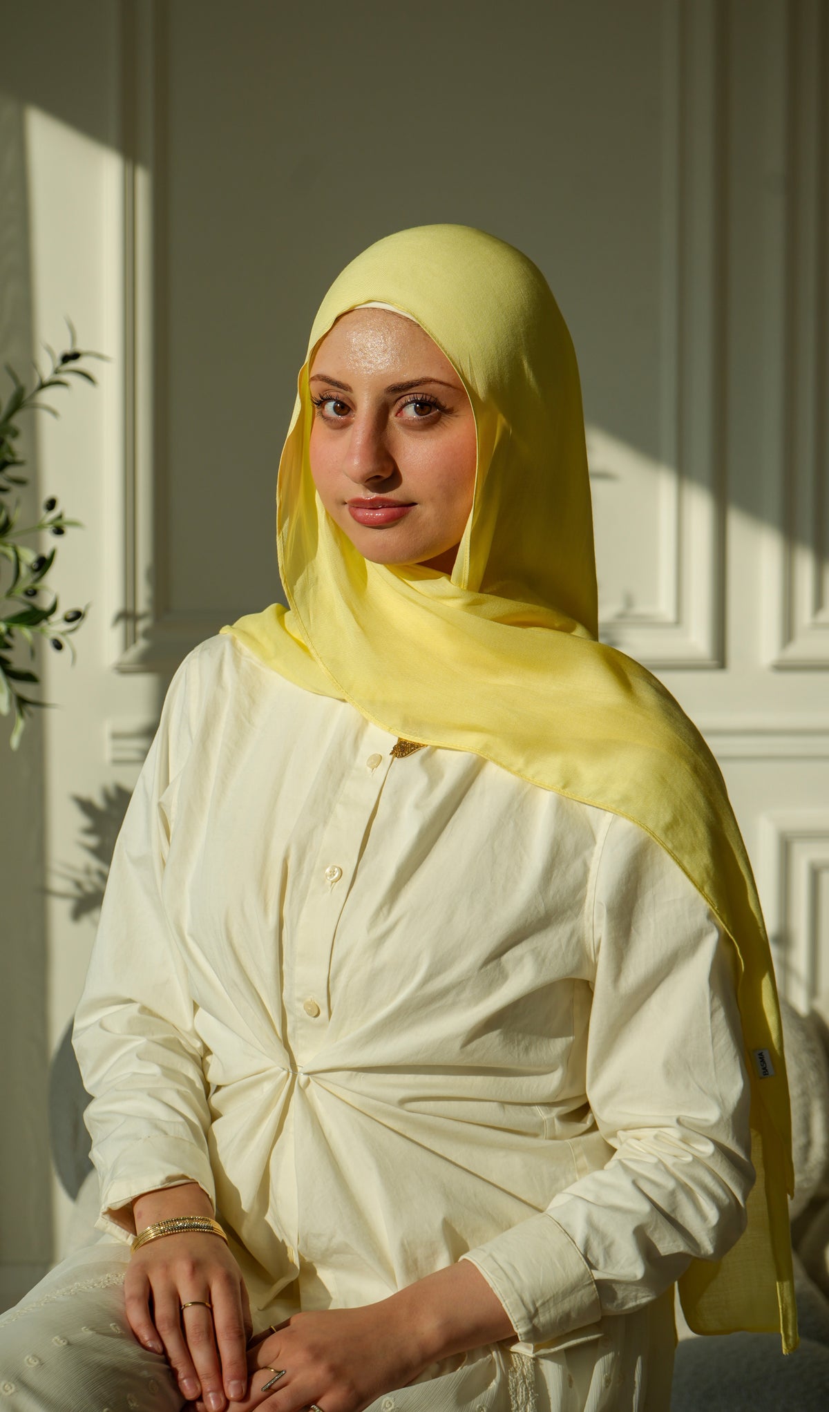 100% Modal Hijab – Tunisia Sunlit Jasmine | Basma Scarves