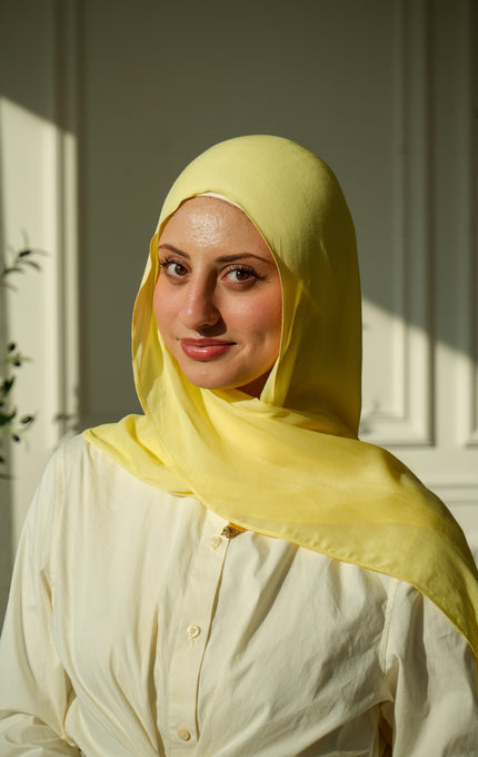 100% Modal Hijab – Tunisia Sunlit Jasmine | Basma Scarves