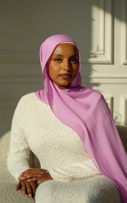 100% Modal Hijab – Mauritania Mallow| Basma Scarves