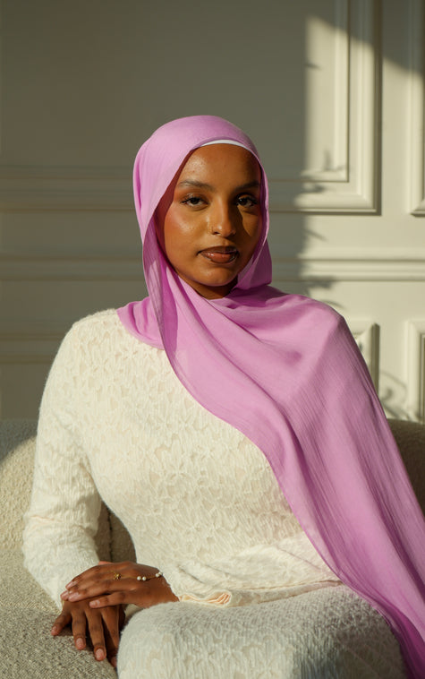 100% Modal Hijab – Mauritania Mallow| Basma Scarves