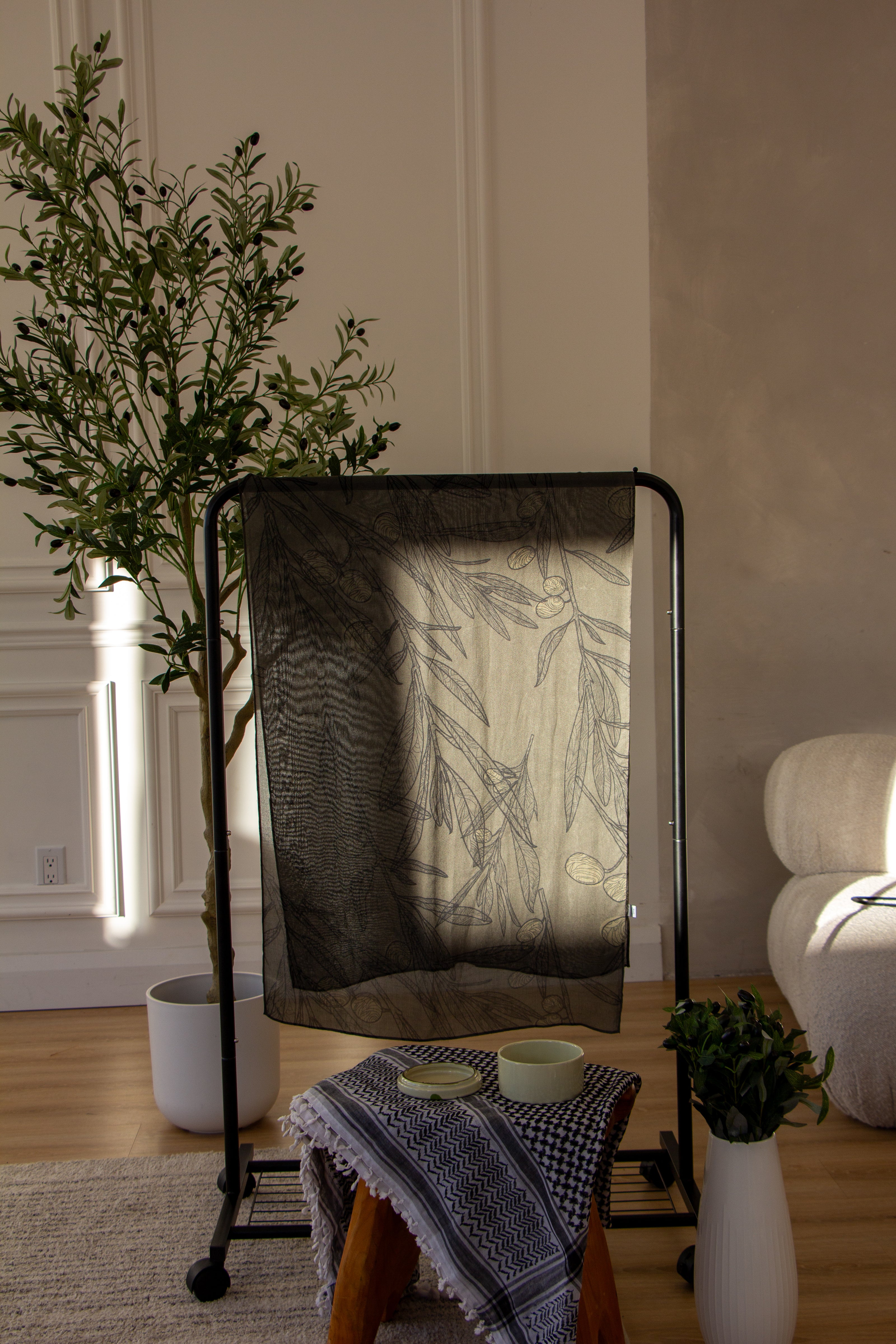 Palestine Olive Tree 100% Modal Hijab - PRE-ORDER