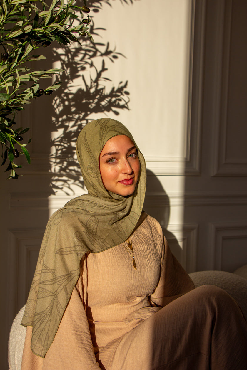 Palestine Olive Tree 100% Modal Hijab - PRE-ORDER
